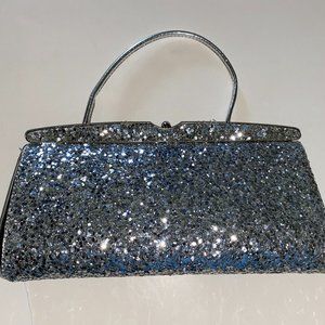 Silver Purse Clutch Handle Glamor